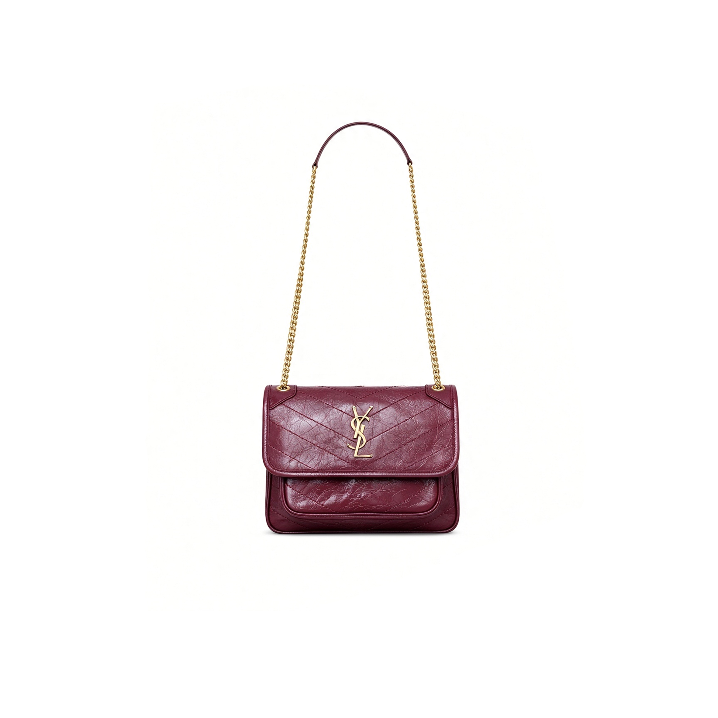 YSL NIKI BABY IN VINTAGE LEATHER 633151 (22*16*7.5cm)